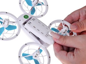 Quadcopter Led Dron efektowne Oświetlenie Super Akrobacje + pilot RC0737 EDUKAMP 7