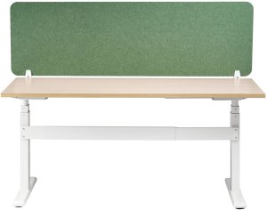 Beliani Przegroda na biurko 160 x 50 cm zielona SPLIT 4