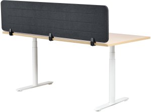 Beliani Przegroda na biurko 180 x 40 cm ciemnoszara ZIGGY 6