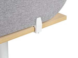 Beliani Przegroda na biurko 180 x 40 cm jasnoszara SPARKY 8