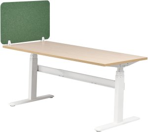 Beliani Przegroda na biurko 80 x 50 cm zielona SPLIT 5