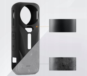 Dekielek na Obiektyw + Obudowa Etui Case Osłona Ochrona do Insta360 X5 X 5 / KF31.188 5