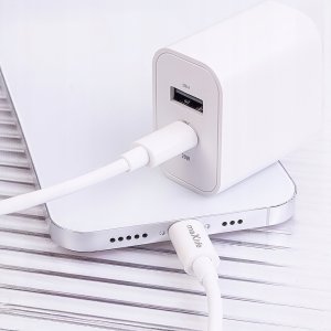 SZYBKA Ładowarka sieciowa USB TYP-C 3A PD 20W KOSTKA + KABEL TYP-C 2