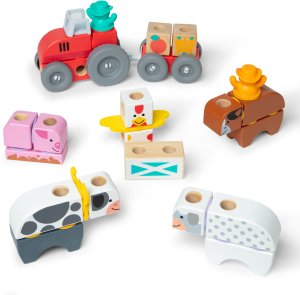 Melissa & Doug - Blockables Zestaw do zabawy na farmie 10
