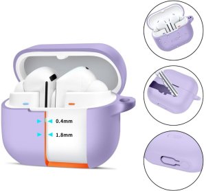 TECH-PROTECT SILICONE HOOK SAMSUNG GALAXY BUDS 3 / 3 FE / 3 PRO LAVENDER 2