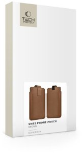 TECH-PROTECT SM65 UNIVERSAL PHONE POUCH 6.0-6.9 INCH BROWN 6