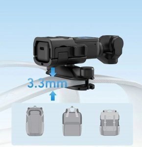 Uchwyt Mocowanie do Plecaka Szelek Paska Obudowa Osłona DJI Osmo Pocket 3 / S3-JFM-02-TDJ 4