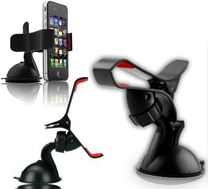 AP66 UCHWYT SAMOCHODOWY NA TELEFON NA KOKPIT Z KLIPSEM NA SZYBĘ Z PRZYSSAWKĄ 2