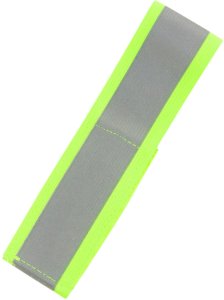 TG71299-1 ZÓŁTA OPASKA ODBLASKOWA DO BIEGANIA NA ROWER NA RĘKĘ RAMIĘ RZEP 2