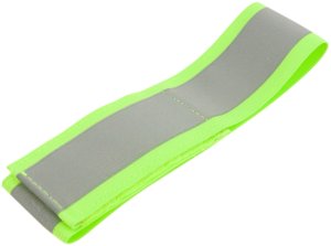 TG71299-1 ZÓŁTA OPASKA ODBLASKOWA DO BIEGANIA NA ROWER NA RĘKĘ RAMIĘ RZEP 4