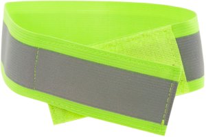 TG71299-1 ZÓŁTA OPASKA ODBLASKOWA DO BIEGANIA NA ROWER NA RĘKĘ RAMIĘ RZEP 7