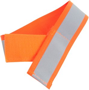TG71299-2 POMARAŃCZOWA OPASKA ODBLASKOWA DO BIEGANIA NA ROWER NA RĘKĘ RAMIĘ RZEP 5