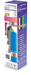 EKP001K MŁYNEK elektryczny DO MIELENIA PIEPRZU SOLI PRZYPRAW MALABAR CZARNY 3