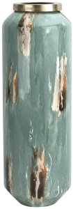 Wazon szklany 52 cm niebiesko-brązowy IR0033 2