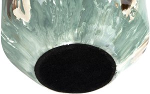 Wazon szklany 52 cm niebiesko-brązowy IR0033 6