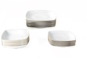 Serwis obiadowy dla 12 osób 44 el. Akcent Złota Linia 3603 3