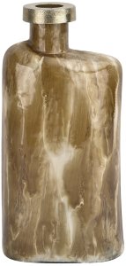 Wazon szklany 30 cm beżowo-brązowy IR0036 2