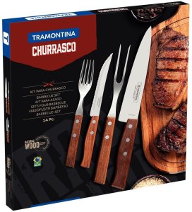 Zestaw szstućców do grilla 14 el. Churrasco Tramontina 3