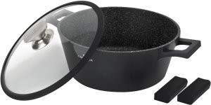 Garnek z pokrywką 28cm Black Stone 4