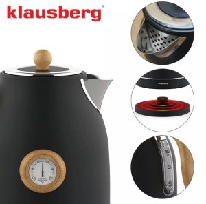 Czajnik elektryczny z termometrem 1,7 L czarny KB-7907 5