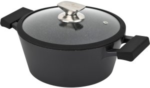 Garnek z pokrywką 24cm Black Stone 3