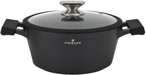 Garnek z pokrywką 24cm Black Stone 9