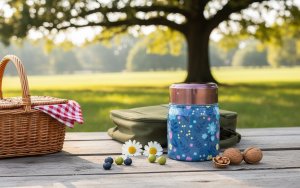 Ibili Termos obiadowy 0,5 L 721450T miedziano-niebieski 2