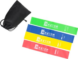 TG60274 GUMY 4 x TAŚMY DO ĆWICZEŃ FITNESS ZESTAW + pokrowiec 5