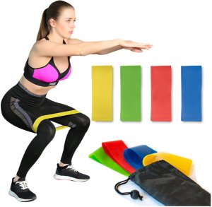 TG60274 GUMY 4 x TAŚMY DO ĆWICZEŃ FITNESS ZESTAW + pokrowiec 8