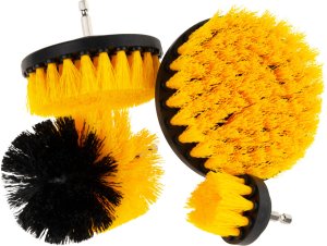TM-00410 SZCZOTKI CZYSZCZĄCE SPRZĄTAJĄCE NA WIERTARKĘ WKRĘTARKĘ 4szt ZESTAW 10