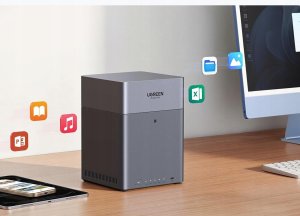 UGREEN NASync DH4300 Plus 4-Bay Desktop NAS 2,5GbE LAN, 8 GB LPDDR4X RAM 2