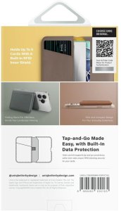 Uniq MAGNETYCZNY PORTFEL RFID UNIQ LYDEN DS STOJAK NA TELEFON SZARY 5