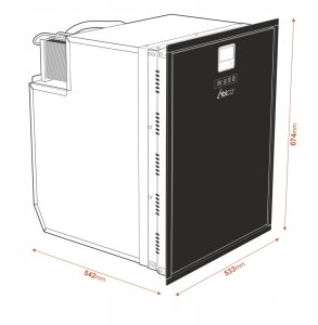 Lodówka turystyczna Yolco Lodówka kompresorowa QL90 Black 7