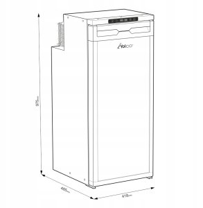 Lodówka turystyczna Yolco Lodówka kompresorowa RL90 Black 7