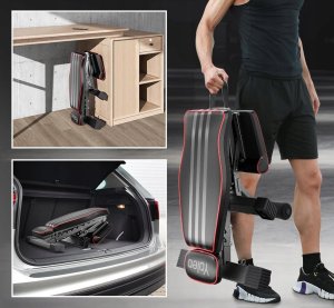 YOLEO Ławka treningowa 300 kg wielofunkcyjna z rozszerzonym oparciem 5