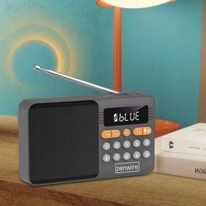 Mini Radio FM Bluetooth Przenośne na Baterie Kuchenne Głośnik Bezprzewodowy 4