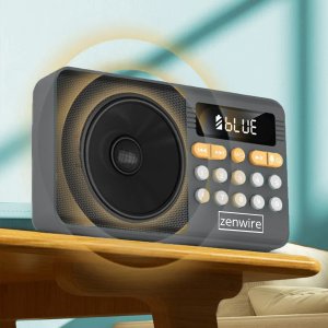 Mini Radio FM Bluetooth Przenośne na Baterie Kuchenne Głośnik Bezprzewodowy 6