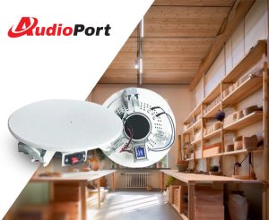 Głośnik sufitowy bezramkowy 5'' 100V AB114FL Audioport one size 2