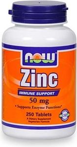 NOW Foods Zinc Gluconate 250 tabletek 1