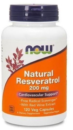 NOW Foods Natural Resveratrol 200mg 120 kapsułek 1