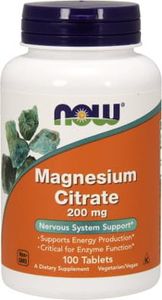 NOW Foods NOW Foods Magnesium Citrate 200mg 100 tabl. - NOW/277 1