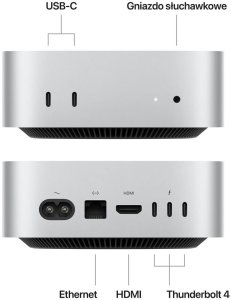 Komputer Apple Mac mini M4 Apple M4 24 GB 512 GB SSD macOS Sequoia 2