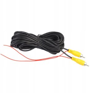 PRZEWÓD DO KAMERY KAMER COFANIA KABEL SYGNAŁOWY 10m CINCH RCA M-M 3