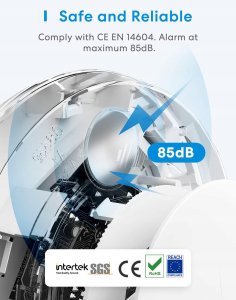 Meross Inteligentny czujnik dymu WiFi GS559A (HomeKit) 2