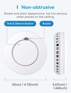 Meross Inteligentny czujnik dymu WiFi GS559A (HomeKit) 4