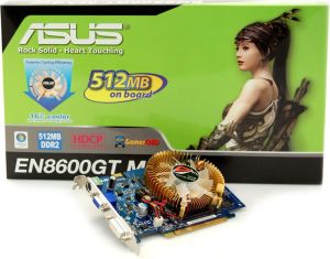 Karta graficzna Asus GeForce 8600 GT 512MB EN8600GTMG/HTP/512 2