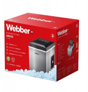 Kostkarka do lodu domowa maszyna do kostek kuszony lód 10 kg 165W WEBBER EDUKAMP 9