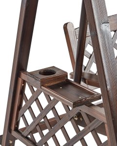 Huśtawka ogrodowa SENARICA Drewno Ciemnobrązowy 11