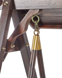 Huśtawka ogrodowa SENARICA Drewno Ciemnobrązowy 9