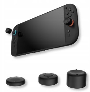 YAXO Nakładki na joysticki Joy-Con THUMBSTICK SET do NS2 Techno Black 12